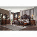 Picardy PU & Cherry Oak Queen Bed - Jax Mattress (Jacksonville, FL)