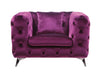Atronia Purple Fabric Chair - Jax Mattress (Jacksonville, FL)