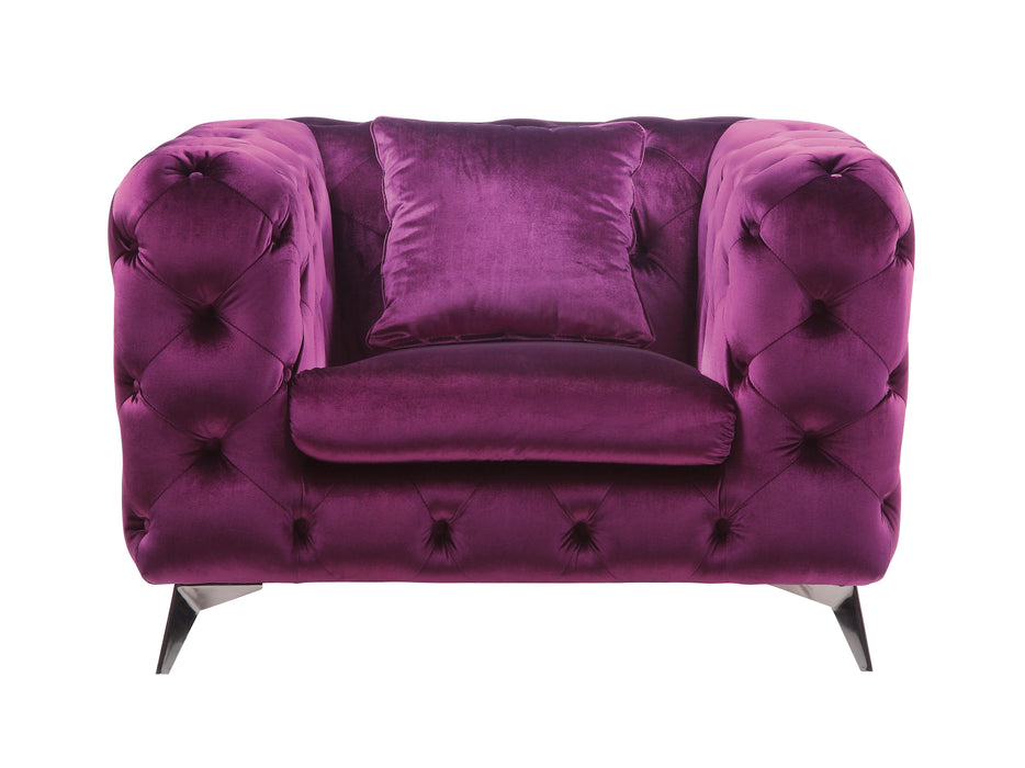 Atronia Purple Fabric Chair - Jax Mattress (Jacksonville, FL)