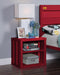 Cargo Red Nightstand (USB) - Jax Mattress (Jacksonville, FL)