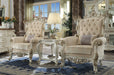 Picardy II Fabric & Antique Pearl Accent Chair & Pillow - Jax Mattress (Jacksonville, FL)