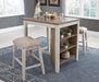 Skempton Counter Height Dining Table and Bar Stools (Set of 3) - Jax Mattress (Jacksonville, FL)