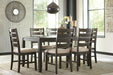 Rokane Dining Table and Chairs (Set of 7) - Jax Mattress (Jacksonville, FL)