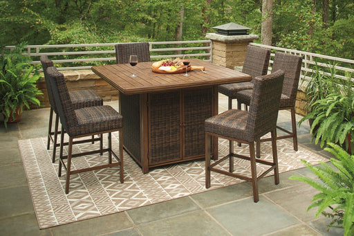 Paradise Trail Outdoor Bar Table Set - Jax Mattress (Jacksonville, FL)