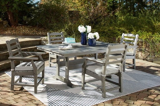 Visola Outdoor Dining Table with 4 Chairs - Jax Mattress (Jacksonville, FL)