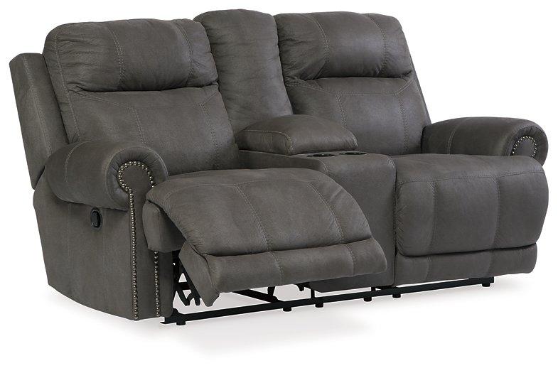 Austere Reclining Loveseat with Console - Jax Mattress (Jacksonville, FL)