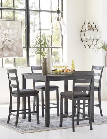 Bridson Counter Height Dining Table and Bar Stools (Set of 5) - Jax Mattress (Jacksonville, FL)