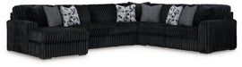 Midnight-Madness Sectional with Chaise Discounted - Jax Mattress (Jacksonville, FL)