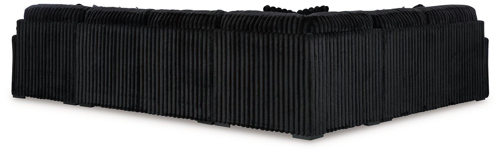 Midnight-Madness Sectional with Chaise Discounted - Jax Mattress (Jacksonville, FL)