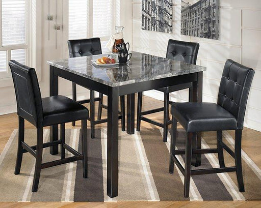 Maysville Counter Height Dining Table and Bar Stools (Set of 5) - Jax Mattress (Jacksonville, FL)