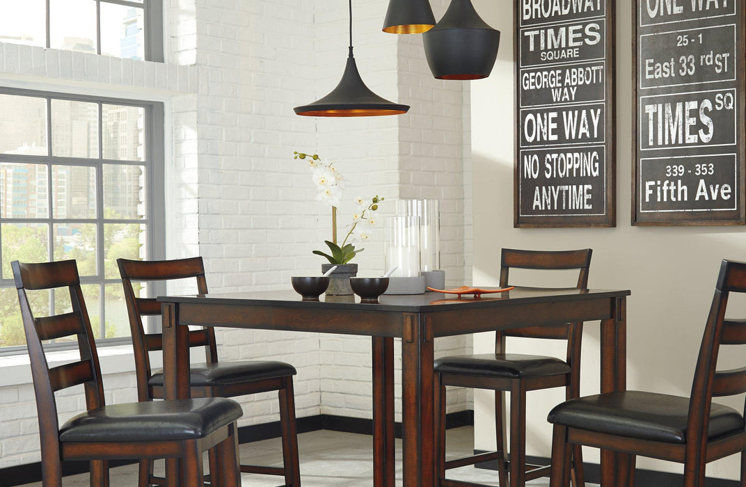Coviar Counter Height Dining Table and Bar Stools (Set of 5) - Jax Mattress (Jacksonville, FL)