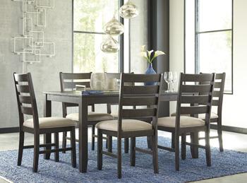 Rokane Dining Table and Chairs (Set of 7) - Jax Mattress (Jacksonville, FL)