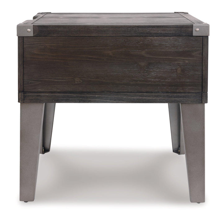 Todoe End Table with USB Ports & Outlets - Jax Mattress (Jacksonville, FL)