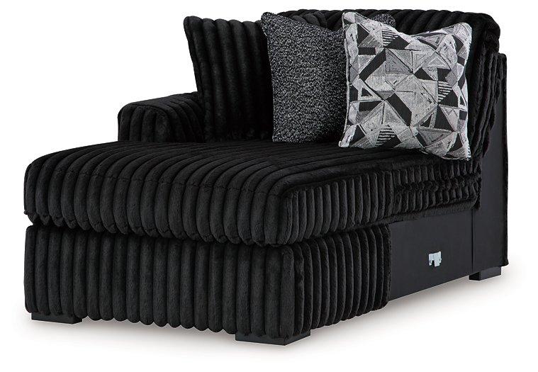 Midnight-Madness Sectional with Chaise Discounted - Jax Mattress (Jacksonville, FL)