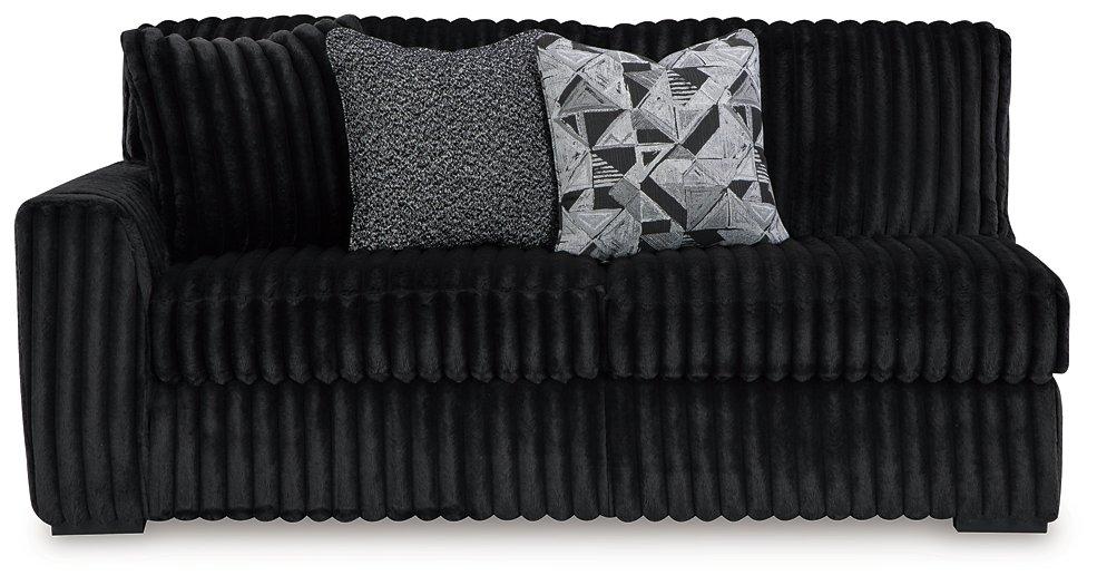 Midnight-Madness Sectional with Chaise Discounted - Jax Mattress (Jacksonville, FL)