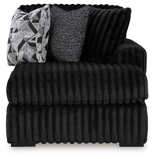 Midnight-Madness Sectional with Chaise Discounted - Jax Mattress (Jacksonville, FL)