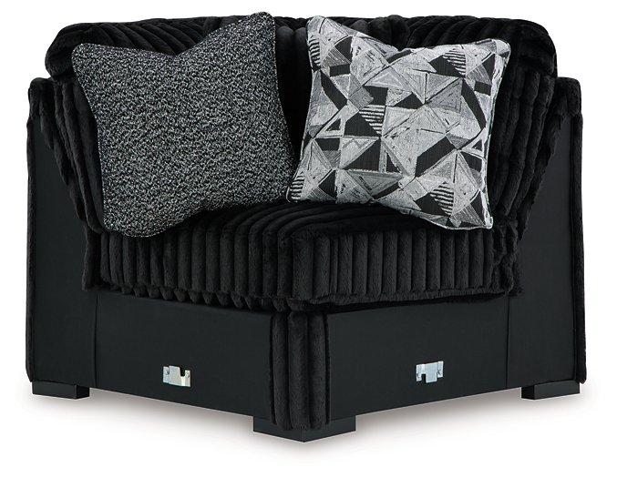 Midnight-Madness Sectional with Chaise Discounted - Jax Mattress (Jacksonville, FL)