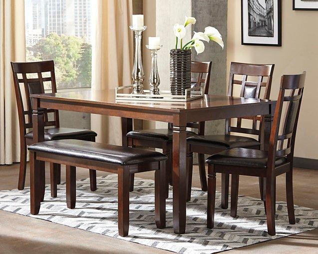 Bennox Dining Table and Chairs with Bench (Set of 6) - Jax Mattress (Jacksonville, FL)