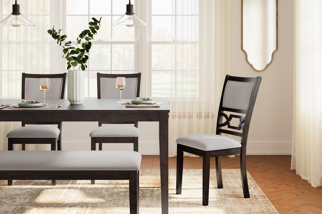Langwest Dining Table and 4 Chairs and Bench (Set of 6) - Jax Mattress (Jacksonville, FL)
