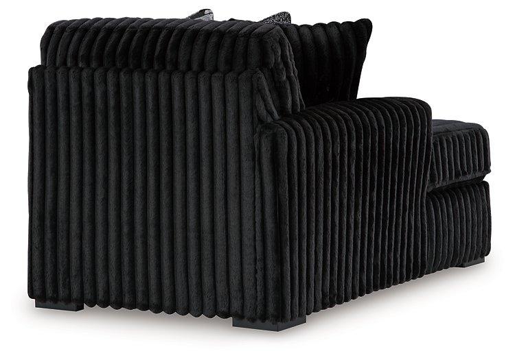 Midnight-Madness Sectional with Chaise Discounted - Jax Mattress (Jacksonville, FL)