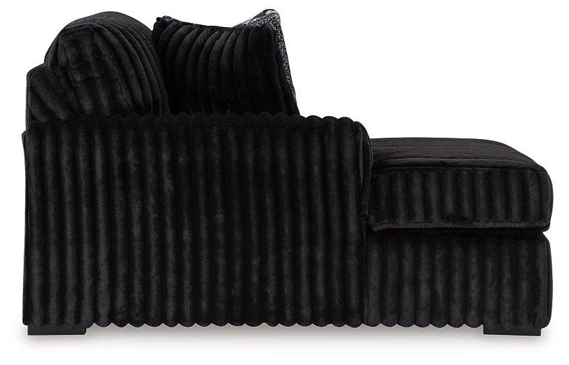 Midnight-Madness Sectional with Chaise Discounted - Jax Mattress (Jacksonville, FL)