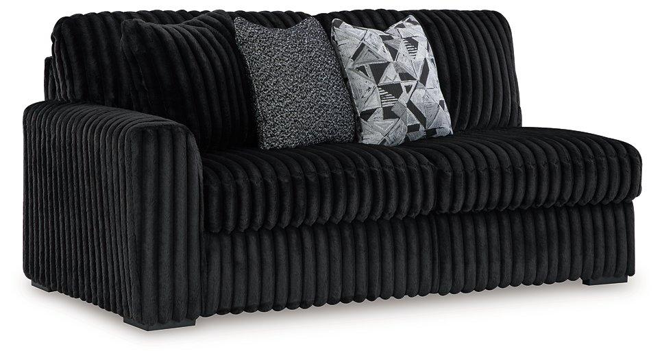 Midnight-Madness Sectional with Chaise Discounted - Jax Mattress (Jacksonville, FL)