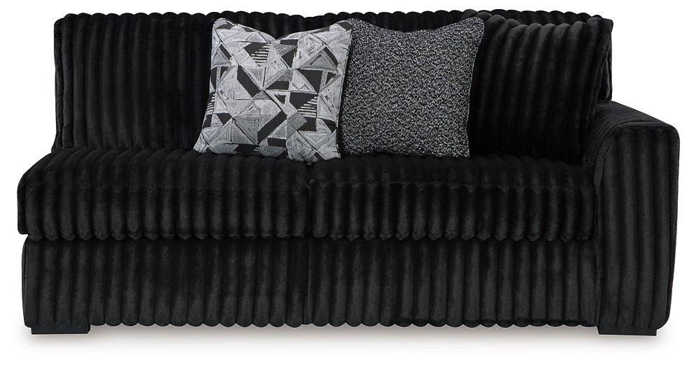 Midnight-Madness Sectional with Chaise Discounted - Jax Mattress (Jacksonville, FL)
