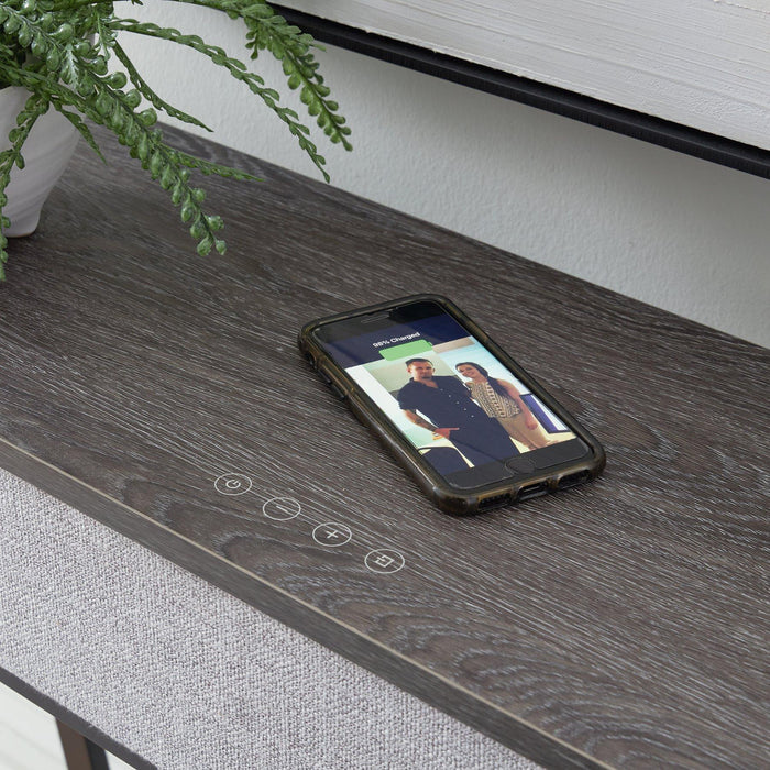 Sethlen Console Sofa Table with Speaker - Jax Mattress (Jacksonville, FL)