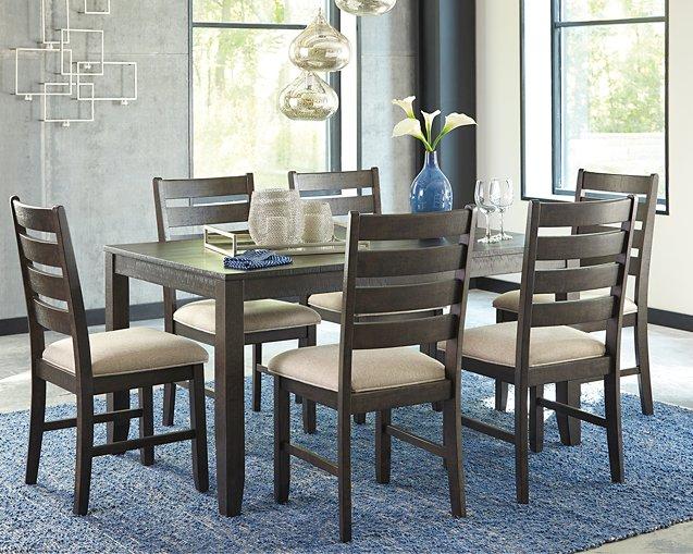Rokane Dining Table and Chairs (Set of 7) - Jax Mattress (Jacksonville, FL)