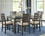 Rokane Dining Table and Chairs (Set of 7) - Jax Mattress (Jacksonville, FL)