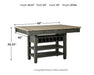 Tyler Creek Counter Height Dining Table - Jax Mattress (Jacksonville, FL)