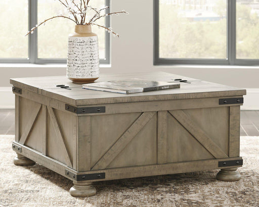 Aldwin Coffee Table With Storage - Jax Mattress (Jacksonville, FL)