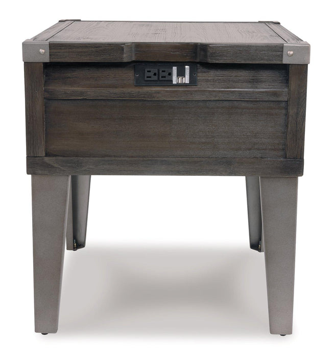 Todoe End Table with USB Ports & Outlets - Jax Mattress (Jacksonville, FL)