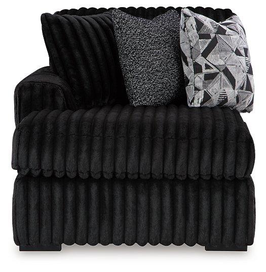 Midnight-Madness Sectional with Chaise Discounted - Jax Mattress (Jacksonville, FL)