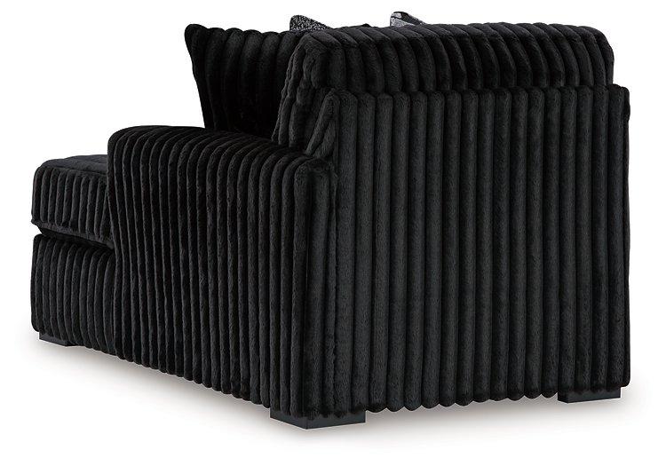 Midnight-Madness Sectional with Chaise Discounted - Jax Mattress (Jacksonville, FL)