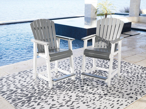 Transville Outdoor Counter Height Bar Stool (Set of 2) - Jax Mattress (Jacksonville, FL)