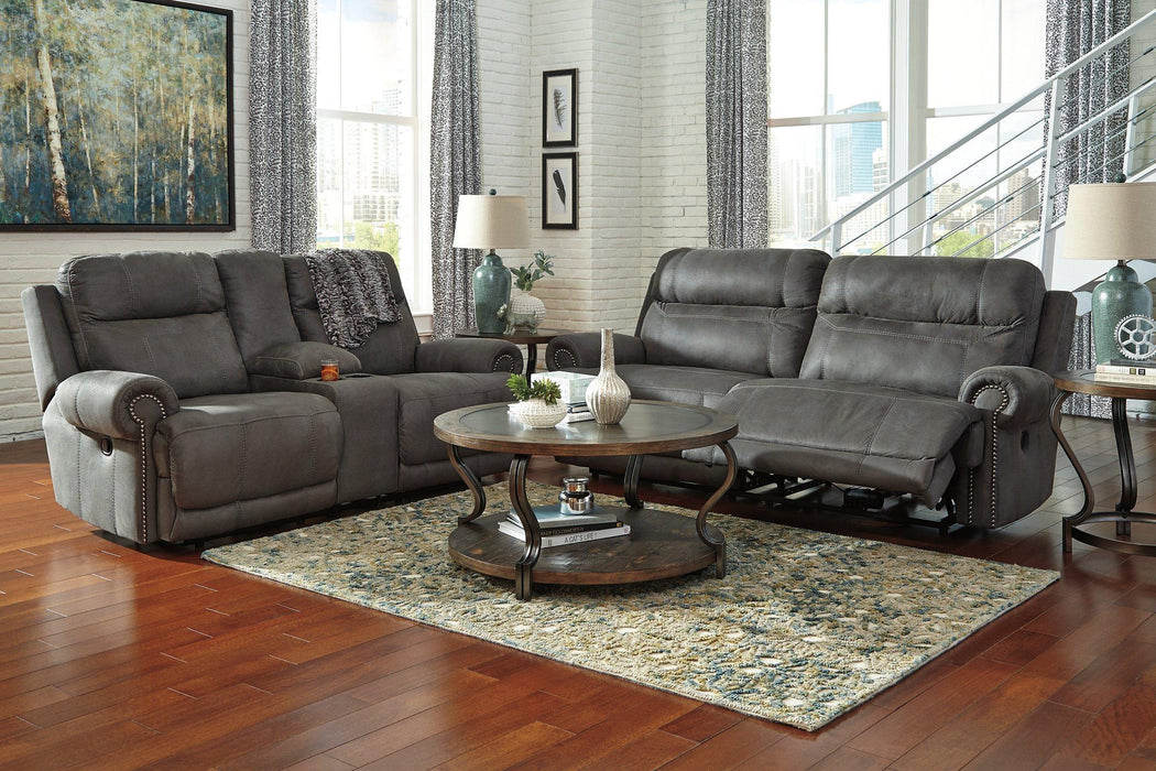 Austere Reclining Loveseat with Console - Jax Mattress (Jacksonville, FL)