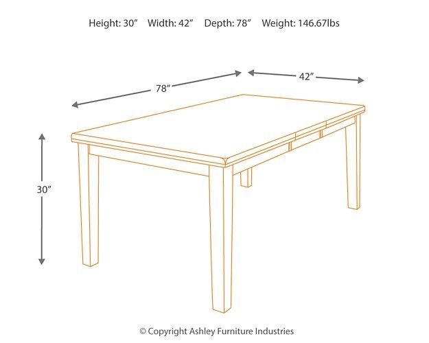 Ralene Dining Extension Table - Jax Mattress (Jacksonville, FL)