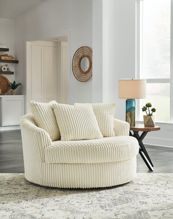 Lindyn Oversized Swivel Accent Chair Discounted - Jax Mattress (Jacksonville, FL)