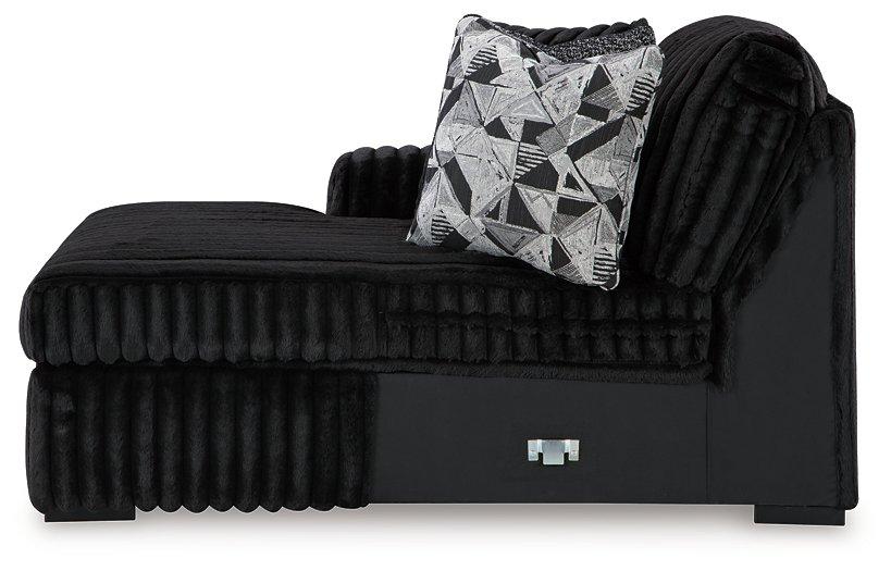 Midnight-Madness Sectional with Chaise Discounted - Jax Mattress (Jacksonville, FL)