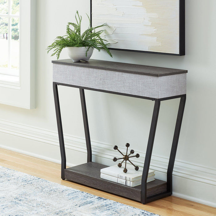 Sethlen Console Sofa Table with Speaker - Jax Mattress (Jacksonville, FL)
