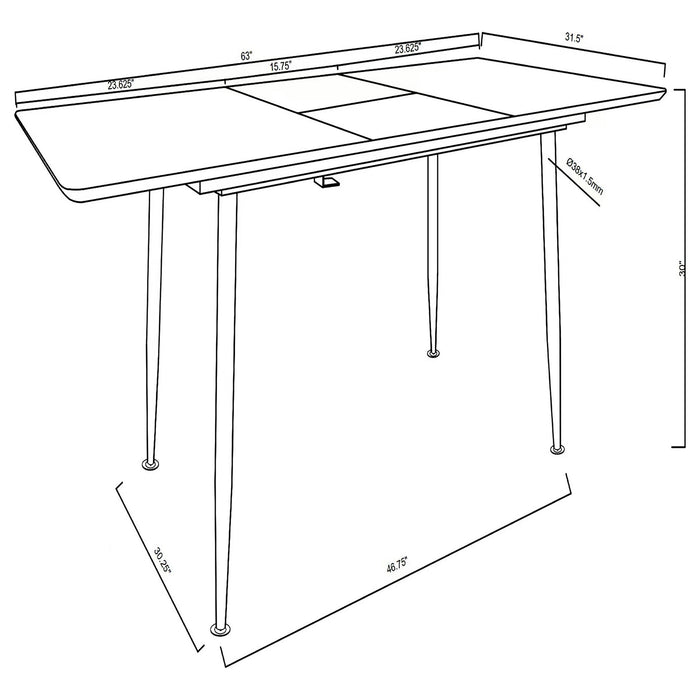 Horizon Dining Tables - Jax Mattress (Jacksonville, FL)