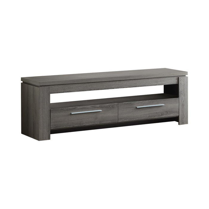 Elkton 2-drawer TV Console Weathered Grey - Jax Mattress (Jacksonville, FL)
