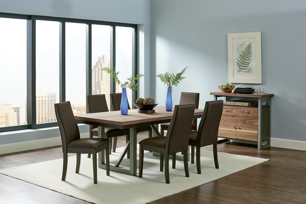 Spring Creek Dining Table with Extension Leaf Natural Walnut - Jax Mattress (Jacksonville, FL)