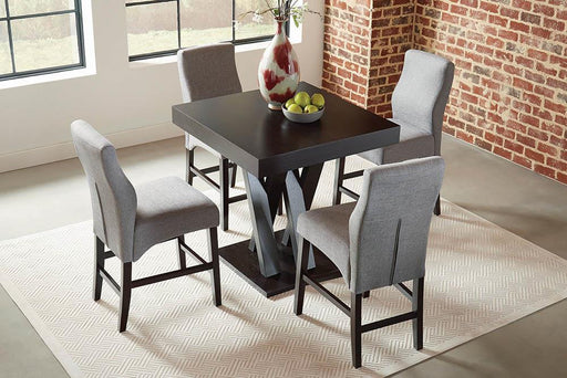 Freda Square Counter Height Table Cappuccino - Jax Mattress (Jacksonville, FL)