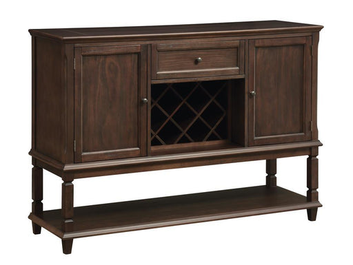 Parkins Server with Lower Shelf Rustic Espresso - Jax Mattress (Jacksonville, FL)