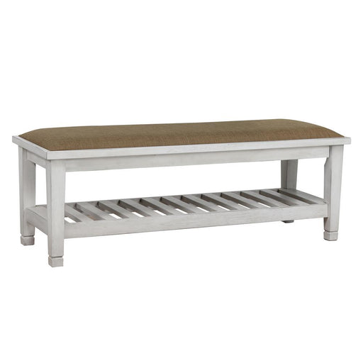 Franco Bench Brown and Antique White - Jax Mattress (Jacksonville, FL)