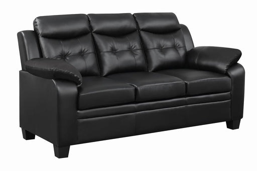 Finley Tufted Upholstered Sofa Black - Jax Mattress (Jacksonville, FL)
