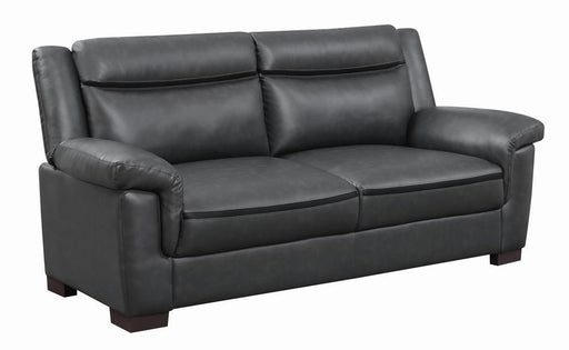 Arabella Pillow Top Upholstered Sofa Grey - Jax Mattress (Jacksonville, FL)