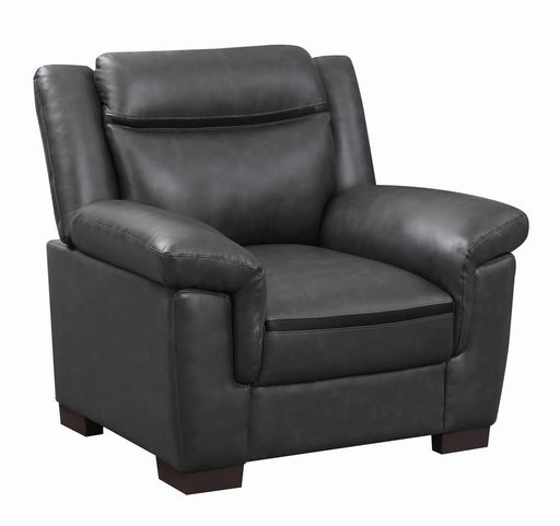 Arabella Pillow Top Upholstered Chair Grey - Jax Mattress (Jacksonville, FL)
